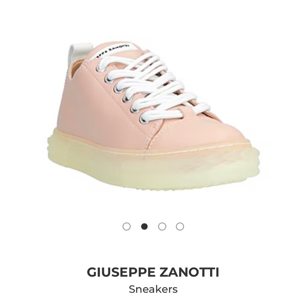 Giuseppe Zanotti blush sneakers nwt size 41